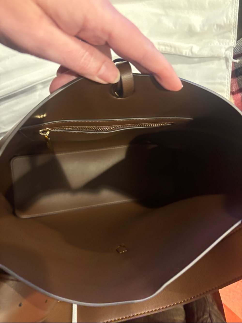 Mali + Lili Buckle Bucket Shoulder Bag in Brown - Picture 8 of 10